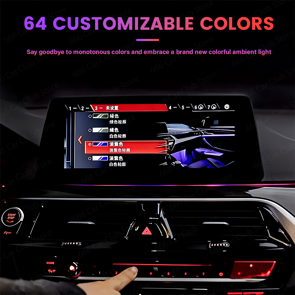 Upgrade 11 Colors to 64 Colors - Led Interior Ambient Light 评论和价格
