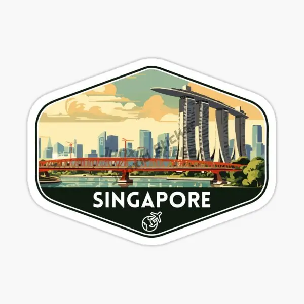 Singapore Flag Map Merlion Sce - Car Accessories Singapore 评论和价格
