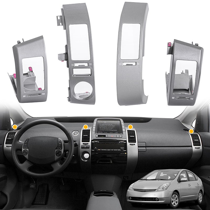 4Pcs Silver‑Gray Dashboard Air - Car Accessories Dashboard 评论和价格