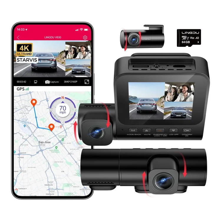 LINGDU V630 4K 2.4'' Screen Wi - Car Dash Cam 评论和价格