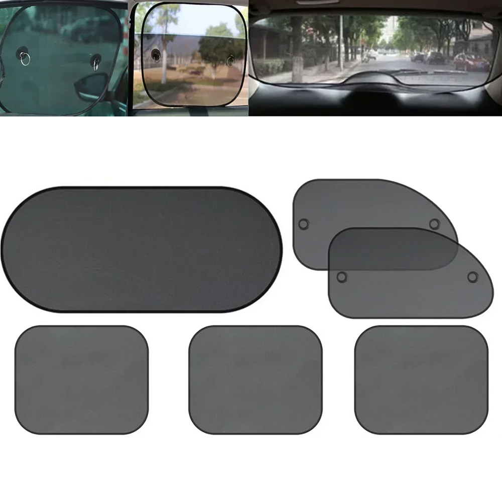 1Set Black Window Curtain Side - Car Accessories Inside 评论和价格