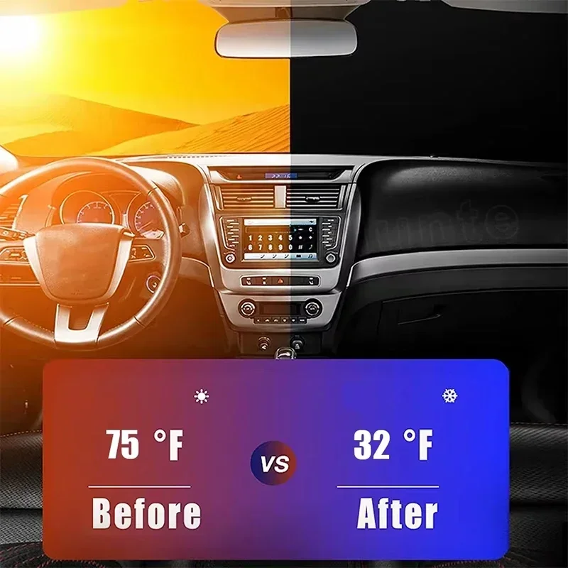 Car Front Window Sunshade UV P - Car Accessories Parts 评论和价格