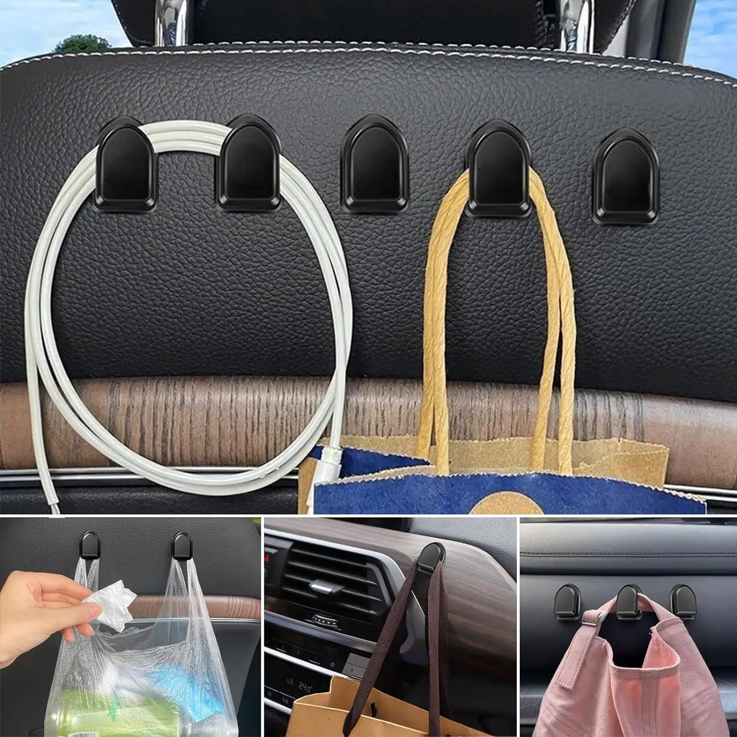 Mini Car Hooks Interior Storag - Car Accessories Dashboard 评论和价格