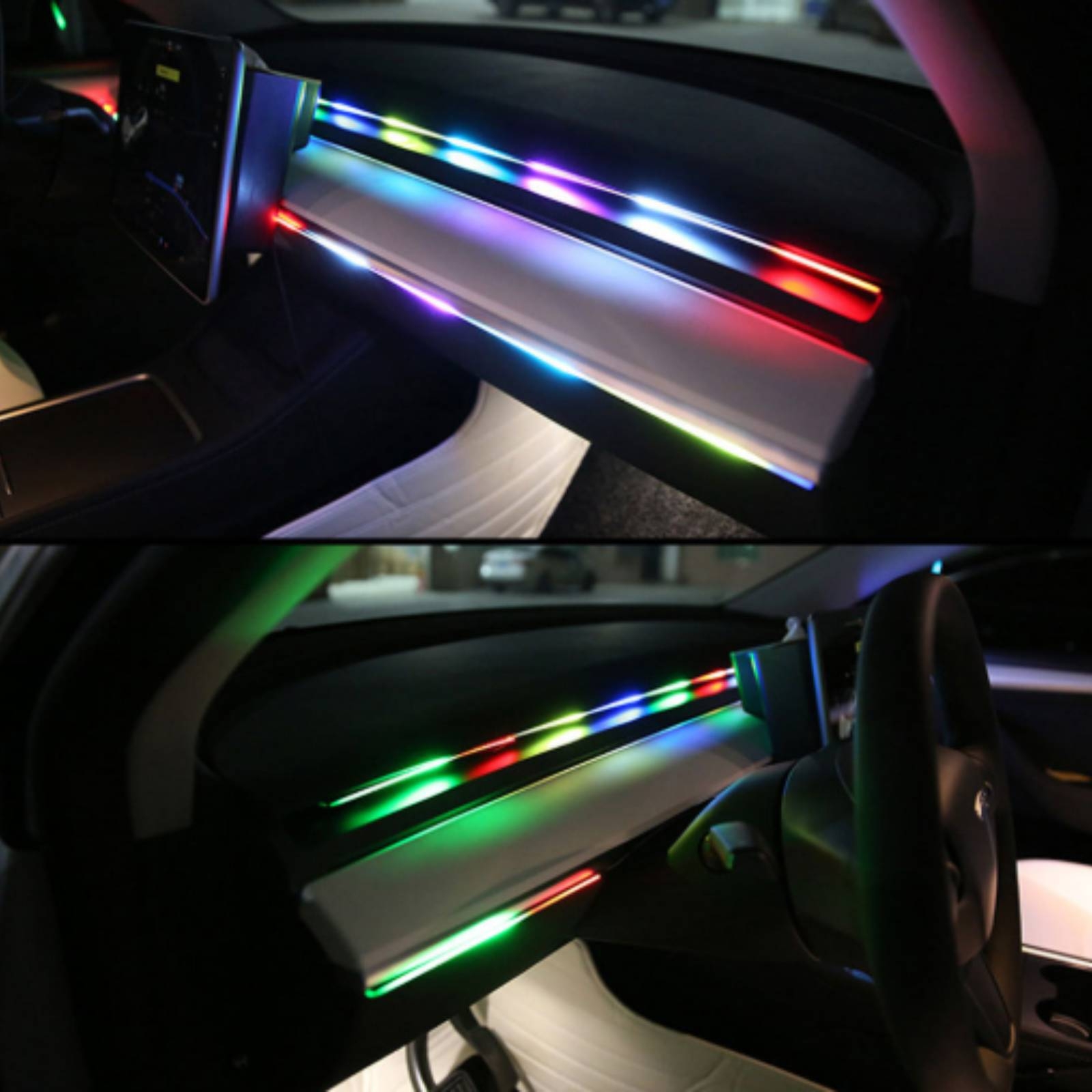 6 Pieces Acrylic Interior Car  - Led Interior Ambient Light 评论和价格